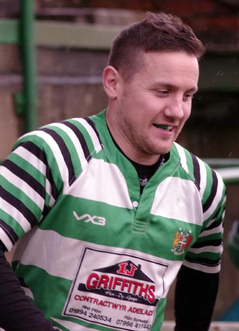 Adam Davies scored a try for Laugharne